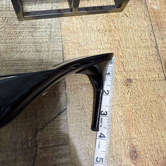 Dolce & Gabbana black patent leather strapless open toe stiletto heel - Picture 15 of 16